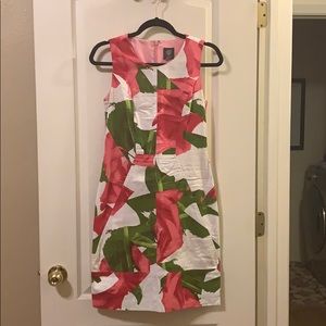 Abstract floral Vince Camuto dress